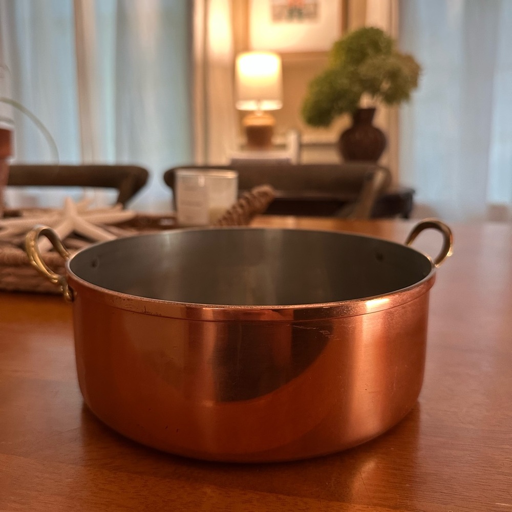Copper Cooking Pot with Handles